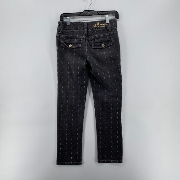 Disney Hannah Montana Jeans Girl's 12 Mid Rise Black Love Heart Denim Stretchy - Picture 11 of 16